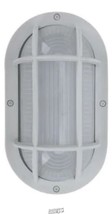 Lutec-Coastal San Diego White Outdoor Integrated LED Bulkhead Wall Lantern - £18.54 GBP