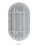 Lutec-Coastal San Diego White Outdoor Integrated LED Bulkhead Wall Lantern - £18.62 GBP