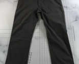 Erminegildo Zegna Pants Mens 38 Grey Straight Leg High Rise Zip Fly Cotton - £36.73 GBP