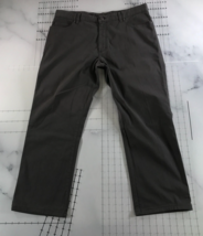 Erminegildo Zegna Pants Mens 38 Grey Straight Leg High Rise Zip Fly Cotton - $46.50