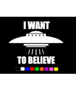 UFO I WANT TO BELIEVE CLASSIC SCI-FI Vinyl Decal Car Sticker CHOOSE SIZE... - $61.28 MXN+