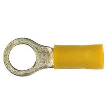 K4 5/16&quot; Hole Yellow Ring Terminal For 10-12 Gauge Wire/Qty 12 Pack - $11.95
