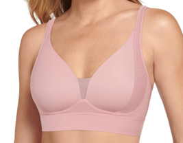 Jockey Forever Fit Soft Touch Lace Molded Cup Bra- Earth Rose, Medium - £20.19 GBP