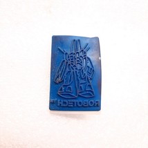 Vintage Macross Robotech robot Stamp replacement part blue white 80s 90s... - $6.00