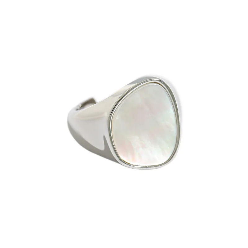 Shell Ring 925 Sterling Silver Gift For Women Korean Minimalist Designer Luxury  - £26.55 GBP