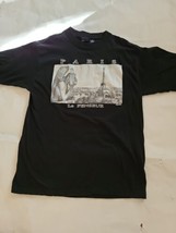  PARIS LE PENSEUR Black Graphic Shirt Size M - $17.82
