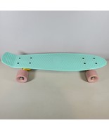 Skateboard Mint with Pink Wheels Chicago Skates Retro 22” Long - $15.98