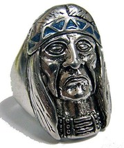 Quality INDIAN CHEIF W HEADBAND BIKER RING 88R mens fashion jewelry new ... - $9.45