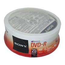 Sony 16x DVD-R 4.7GB 120 Min. Pack Of 25 Sealed - £11.45 GBP