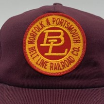 Vintage Norfolk Portsmouth Belt Line Railroad Co Trucker Hat Cap Patch USA Made - £34.32 GBP