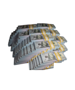 FULL PRINT Realistic Prop Money New Fake 100 Dollar Bills REAL CASH Replica 10K - £10.59 GBP