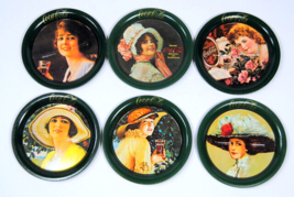 Coca-Cola Collectibles Vintage Coasters Lot of 6 Victorian Ladies Art 3 ... - £11.68 GBP