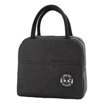 Insulated Lunch Bag  Zipper Cooler Tote Thermal Bag Lunch Box  Canvas Food Picni - £19.37 GBP