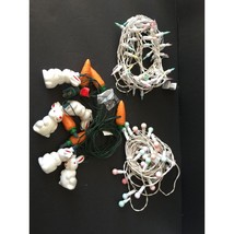 White Bunny Rabbit with Carrots Easter String Lights Decorations - TESTE... - $39.99