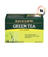 1x Box Bigelow Natural Green Tea With Lemon | 20 Pouches Per Box | .91oz - $11.50