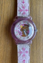 Scooby Doo Dog Watch With Pink Flowers AS IS Watch Band Issue - £15.67 GBP