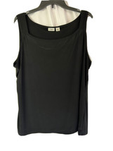 Cato Womens Top Black Spandex stretch Sleeveless Top XL - £8.89 GBP