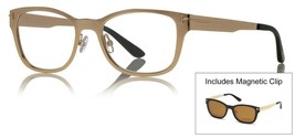 Tom Ford 5474 32E Gold Eyeglasses + Brown Clip TF5474-32E 53mm - $227.05