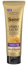 Suave Professionals Visible Glow Self-Tanning Body Lotion, Fair to Mediu... - $25.99