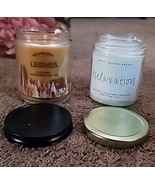 Bath &amp; Body Works Candles 7 oz ~ Lot Of 2 Relaxation And Leaves - $14.83