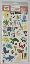 Echo Park Paper Co NIP Chipboard Accents Beach Party 6X13 - $4.00