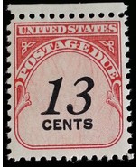 1978 13c Postage Due Carmine Rose &amp; Black Scott J103 Mint F/VF NH - €1,24 EUR