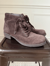 Sam Edelman Bleecker Brown Suede Leather Ankle Boots Booties 9 - $36.00