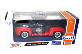 1956 Ford F-100 Gulf Pickup MotorMax 1:24 Diecast BRAND NEW - £16.44 GBP