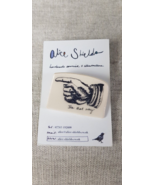 Alice Shields Handcrafted Ceramic  &#39;Tea That Way&#39; Brooch - $14.96