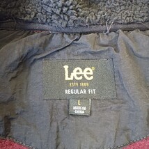 Lee Regular Fit RN#64866 Men's Sleeveless Fleece Vest In Zinfandel Red Size L image 3