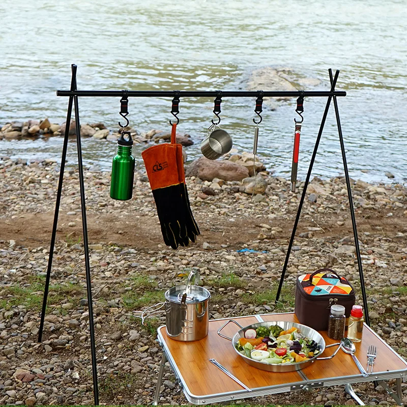 Outdoor Cookware Hanging Rack Aluminum Alloy Foldable Portable Drying Rack - £9.41 GBP+