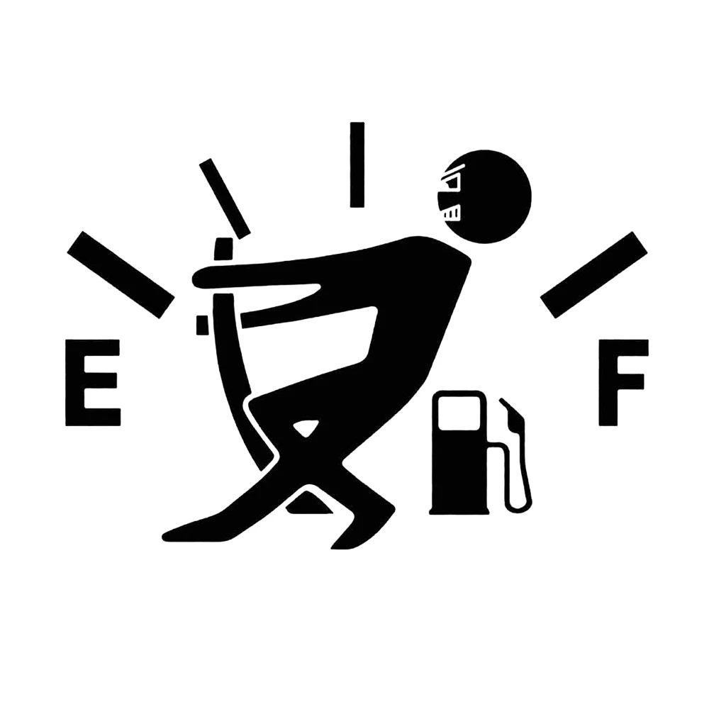 Funny Car Sticker Pull Fuel Tank Pointer Gas Consumption Decal Fuel Gage  Sticke - £57.00 GBP