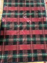 BIEDERLACK Cuddle Wrap Stadium Camp Lap Blanket Plaid Vintage Red Green - $29.99