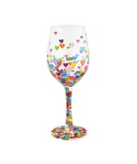 Lolita Wine Glass Hearts a Million 15 oz 9&quot; High Gift Boxed Collectible ... - £30.50 GBP