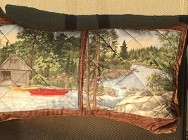 August Camping Scene Pillow - £14.38 GBP