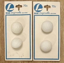 Lot of White Shank Buttons Vintage BGE Originales on Card Western German... - $223.67 MXN