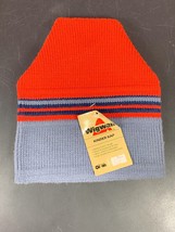 Wigwam Beanie Vintage Winter Hat Ski Cap 100% Orlon Acrylic Striped USA Kids New - £18.50 GBP