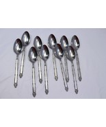 Ekco Mary Ellen Oval Soup Spoons 7 3/8&quot;  Stainless  Lot of 10 - £16.94 GBP
