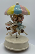 Otagiri OMC Japan Music Box Plays “Carousel Waltz” Gibson Cards 1983 Vintage - $17.09