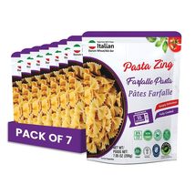 Pasta Zing Farfalle Pasta Pack of 7, 7.05 Oz | Heat &amp; Eat in 60 Sec | Si... - $15.99