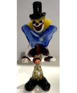 Vintage Murano Art Glass Clown with original Sticker - $1,096.48 MXN