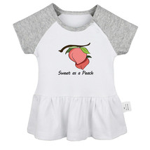 Sweet as a Peach Novelty Dresses Newborn Baby Princess Dress Infant Ruffle Skirt - £10.43 GBP