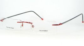 Vistan Mod. 1167 2 Red Rimless Eyeglasses Glasses Stainless Steel 48-19-135mm - $32.67