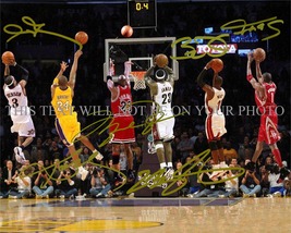 Kobe Bryant Michael Jordan Lebron James Mc Grady + Signed Autograph 8x10 Rp Photo - £15.97 GBP
