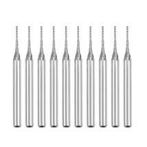 Uxcell 10Pcs 0.7Mm Carbide End Mill Engraving Milling Cutter Cnc, 1/8&quot; Shank - $30.97