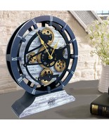 CANADA LINE DESK CLOCK ROUND (HYBRID WALL) 10 INCH SILVER GREY - $79.99