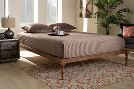 Lakota Walnut Brown King Size Platform Bed - $6,467.84 MXN
