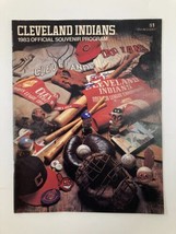 1983 MLB Cleveland Indians Official Souvenir Program - £11.17 GBP