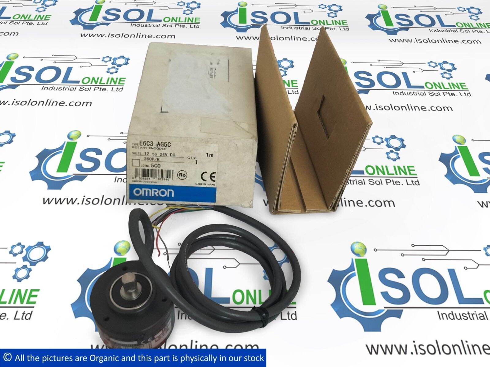 Omron E6C3-AG5C Absolute Rotary Encoder  E6C3AG5C 360P/R Japan New - $399.00