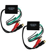 (Pack of 2)RCA Hi/Low 2 Ch. to Speaker Wire Line Out Adapter Converter A... - €14,60 EUR